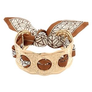 Scarf Wavy Cuff Bracelet